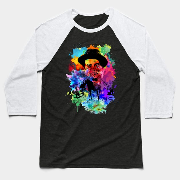 Joes Pesci Funny How! - Watercolour Art Styles Baseball T-Shirt by sgregory project